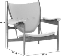 Chieftains Chair Black/Walnut image.