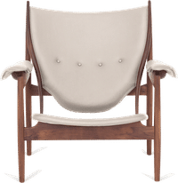 Chieftains Chair White/Walnut image.