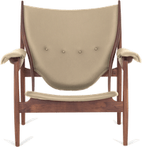Chieftains Chair Beige/Walnut image.
