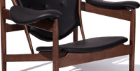 Chieftains Chair Black/Walnut image.