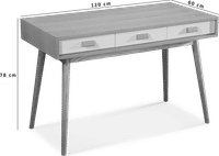Claus Desk Solid Oak image.