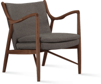 No. 45 Chair Charcoal Grey /Fabric/Walnut image.