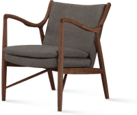 No. 45 Chair Charcoal Grey /Fabric/Walnut image.