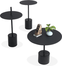 Calibre Coffee Table Medium - Black - Black Marble Black Marble/Black image.