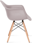 DAW Style Plastic Dining Chair Mauve/Light Wood image.