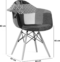 DAW Style Upholstered - Patchwork Patchwork image.
