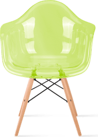 DAW Style Transparent Chair 31 CM/Light Wood image.
