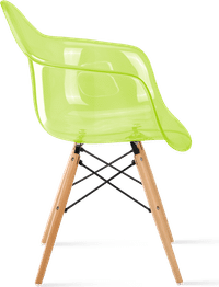 DAW Style Transparent Chair 31 CM/Light Wood image.
