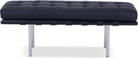 Barcelona 2 seater Bench Black/Black Lacquered image.