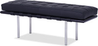 Barcelona 2 seater Bench Black/Black Lacquered image.