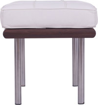 Barcelona 2 seater Bench White/Walnut image.
