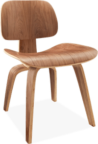 Eames Style DCW Chair Walnut Veneer image.
