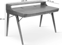 Deco Modern Desk Walnut image.