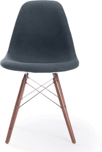 DSW Style Upholstered Dining Chair Charcoal Grey image.