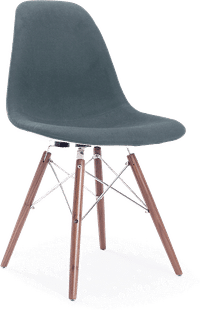 DSW Style Upholstered Dining Chair Charcoal Grey image.
