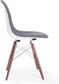 DSW Style Upholstered Dining Chair Charcoal Grey image.