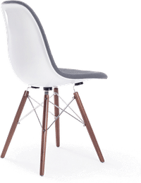 DSW Style Upholstered Dining Chair Charcoal Grey image.