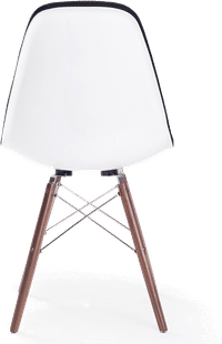 DSW Style Upholstered Dining Chair Black image.