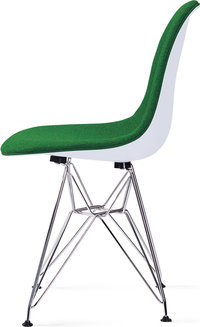 DSR Style Upholstered Dining Chair Green image.