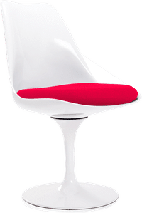 Tulip Chair - Fibreglass Red/White image.