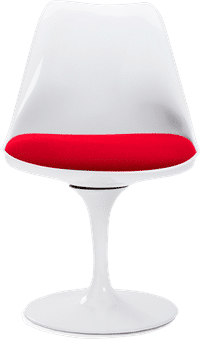 Tulip Chair - Fibreglass Red/White image.
