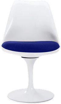 Tulip Chair - Fibreglass Blue/White image.
