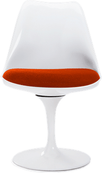 Tulip Chair - Fibreglass Orange/White image.