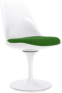 Tulip Chair - Fibreglass Green/White image.