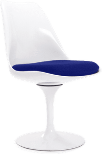 Tulip Chair - Fibreglass Blue/White image.