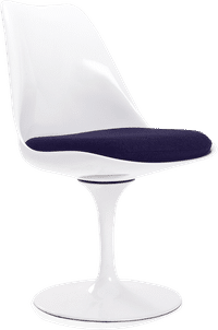 Tulip Chair - Fibreglass Deep Purple /White image.