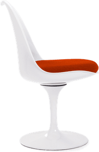 Tulip Chair - Fibreglass Orange/White image.