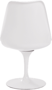 Tulip Chair - Fibreglass Black/White image.