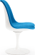 Tulip Chair Upholstered Moroccan Blue image.