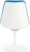 Tulip Chair Upholstered Moroccan Blue image.
