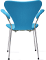 Series 7 Chair Carver  Moroccan Blue image.