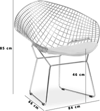 Diamond Chair White image.