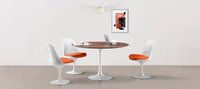 Tulip Chair - Fibreglass Orange/White image.