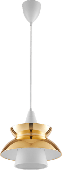 Doo-Wop Pendant Lamp Brass image.