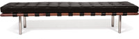 Barcelona 3 Seater Bench Mocha/Walnut image.