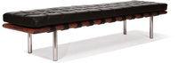 Barcelona 3 Seater Bench Mocha/Walnut image.