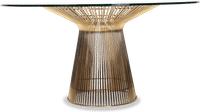 Platner Inspired Dining Table Gold image.
