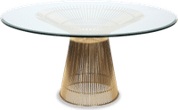 Platner Inspired Dining Table Gold image.
