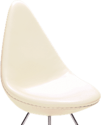 Drop Chair Premium Leather/Cream image.
