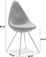 Drop Chair Premium Leather/Dark Tan image.