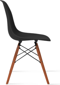 DSW Style Chair Black/Dark Wood image.