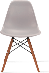 DSW Style Chair Light Grey/Dark Wood image.