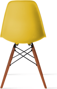 DSW Style Chair Mustard/Dark Wood image.
