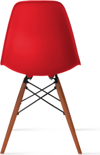 DSW Style Chair Red/Dark Wood image.