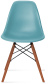 DSW Style Chair Teal/Dark Wood image.