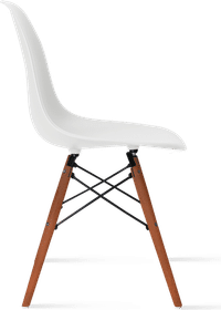 DSW Style Chair White/Dark Wood image.